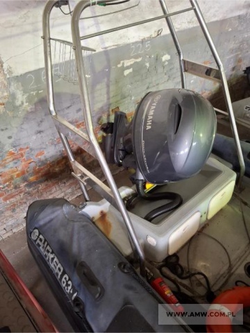 Łódź PARKER RIB 630 z silnikiem zaburtowym Yamaha 130 (moc 86 kW) na p-pie 1-os. Tramp-Trail 